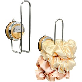 Soporte para diadema de madera de imitación, instalación sin uñas, acero inoxidable y ABS, soporte de exhibición para el cabello, organizador de accesorios para el cabello, almacenamiento para mujeres