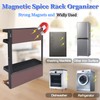 Dr.BeTree Magnetic Spice Rack for Refrigerator Magnetic Paper Towel Holder