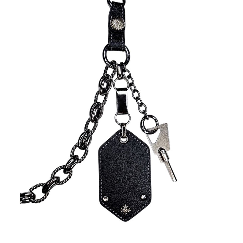 Milkwave Milk Wave Ebling Link Chain Keyring (Leather Tag Full