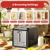 YSSOA Stainless Steel Toaster 2 Slice with Extra Wide Slot
