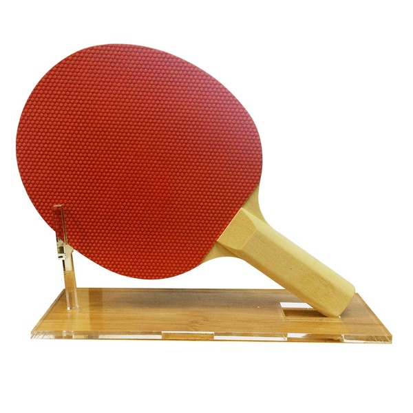 Hat Shark Acrylic Ping Pong Paddle Standard Size Stand Athletic Table Tennis Sport Unique Trophy Display Stand (Ping Pong Paddle Not Included) (Blank)