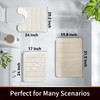 Yimobra Yimobra Memory Foam Bath Mat Set, 2 Piece, Cream