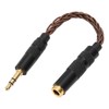 4.4mm Balanced Female to 3.5mm Stereo Male Adapter Cable Gold