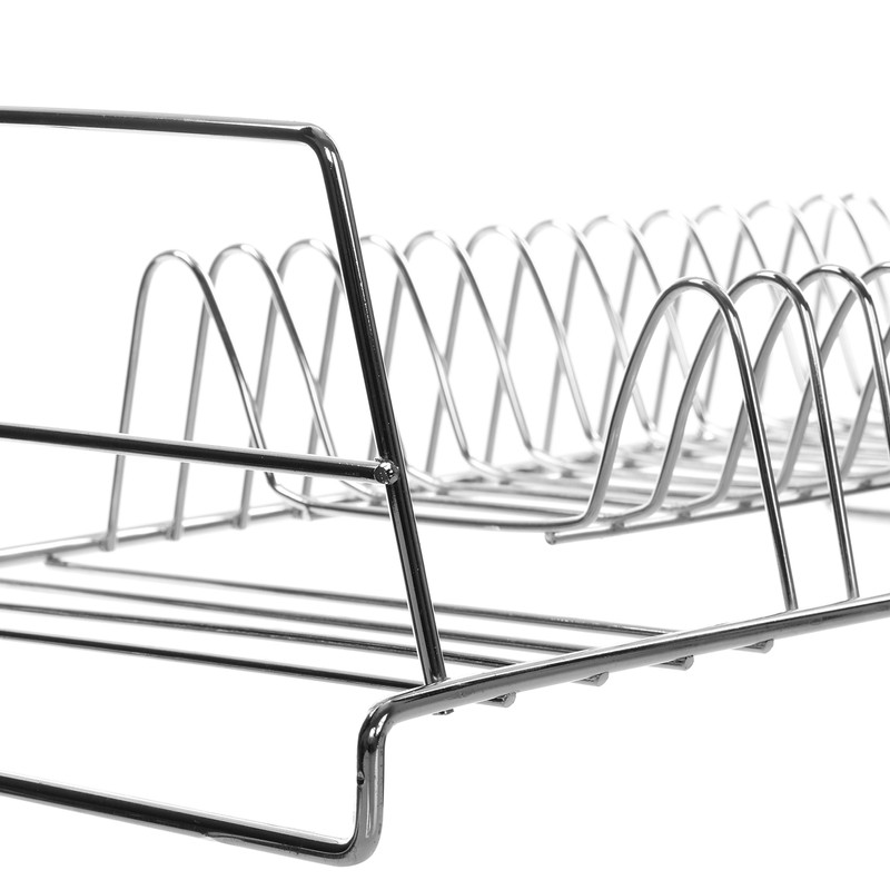 Premier Housewares 12 Plate Dish Drainer - Chrome