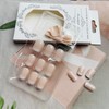 24Pcs Nude Press on Square Ombre Fake Nails - Pink