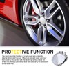 Opuweiy Wheel Center Caps, Outer Diameter 54mm, Card Diameter 50mm,