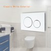 White Dual-Flush Actuator Plate for Concealed Cisterns Compatible with Sigma20