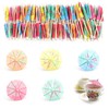 Pack of 100 Cocktail Decoration, AMONENZ Paper Umbrellas, 10 cm