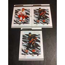 23/24 Ud Credentials 3 Card Set Of Carolina Hurricanes- Aho,Svechnikov And Burns