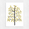 Poster A4 Scandinavian Trees Plants Stylish Interior No Frame (Poster