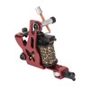 10 Wraps Coil Tattoo Machine Iron Frame Red Hollow Butterfly