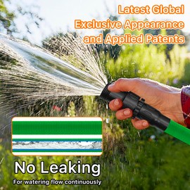 75ft Garden Hose,Water Hose Outside Irrigation Tubing for Backyard Car Wash & Farm Features Latex Core, 3/4" Connectors, Polyester Woven Fiber Yarn Essential Lawn & Garden Plants Watering Equipment