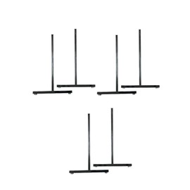 Only Hangers EZ Slide-On Grid Legs - Pack of 3 Sets - No Hardware Needed (Black)