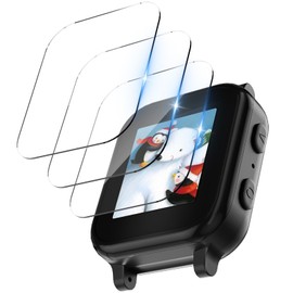 Polyjoy 3 Pack Tempered Glass Compatible with Gabb Watch 3/3e Screen Protector, 9H Tempered Glass Compatible for Gabb 3/3e Smartwatch Protective Film Accessories (Not Compatible for Gabb 2/1)
