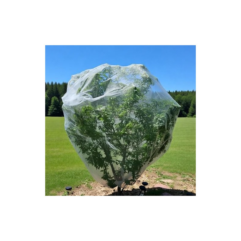 5 Pack 10x10ft Heavy Duty Fruit Tree Netting with Zipper