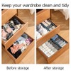FUNKID socks Organizer, Foldable Drawer Organizer for panties or Socks,