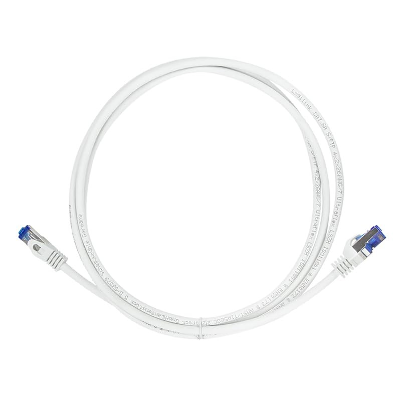 LogiLink C6A021S RJ45 CAT 6a S/FTP 0.50 m White Pack