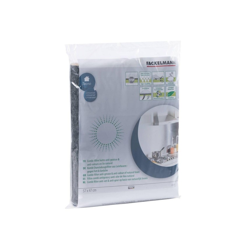Fackelmann Combi Cooker Hood Filter Natural Eco Linen Green and