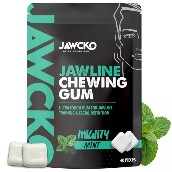JAWCKO Ultra-tough Jawline Chewing Gum | Get a Stronger, Squarer