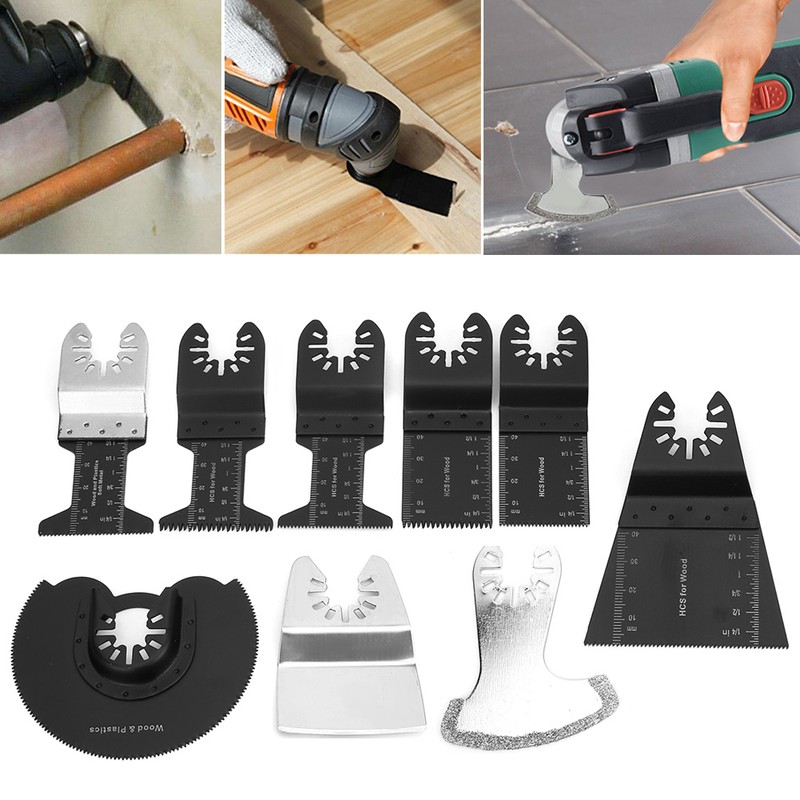 12pcs Universal High Carbon Steel Oscillating Saw Blades Multifunctional Cutting