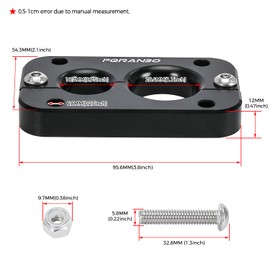 01232023 Firewall Pass Through for Holley Terminator X Max Eliminates Gromet in fire Wall- Bulkhead Wiring Harness (Black)