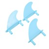 Surfboard Fins Soft Top Tri Fin Set PVC Plastic for