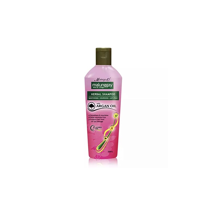 Moringa-O2 Herbal Anti-Frizz Shampoo with Argan Oil, 200mL