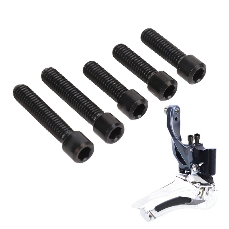 5Pcs Derailleur Screws M4 3Pcs 13.5 2Pcs 20mm Titanium Alloy