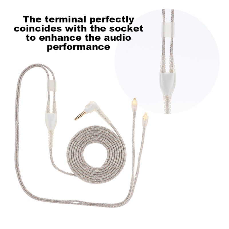 Braided Headphone Wire Fit for se215 se425 se535 se846 ue900(Transparent