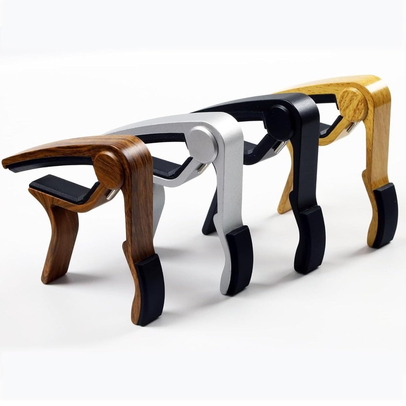 Capo，Guitar Capo for Acoustic and Electric Guitars with 5 Picks(Black)