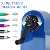 Pencil Sharpener Manual Pencil Sharpener with Container 5 Positions Adjustable