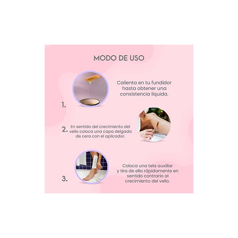 PASSINI Cera para depilar 300g PIEL SENSIBLE. Incluye aplicadores, inlcuye