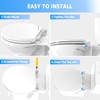 Huttdmel Toilet Seat Round with Toddler Seat 16.5 Inch &