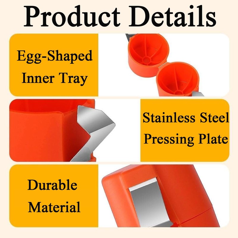 3Pcs Egg Cracker Tool, Handheld Egg Shell Opener, Portable Egg
