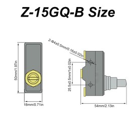 1Pcs SPDT NO+NC Hinge Roller Lever Type Micro End Racing Microswitch Action Switch, Z-15GQ-B