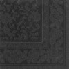 20 Servietten ROYAL Collection 1/4-Falz 40 x 40 schwarz "Ornaments"