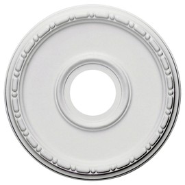 Ekena Millwork CM16MEPCF Medea Ceiling Medallion, 16 1/2"OD x 3 7/8"ID x 1 1/2"P, Hand-Painted Pot of Cream