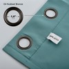 MIUCO 1 Pair Thermal Insulated Grommet 52-Inch-by-95-Inch Blackout Window Curtain