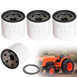 4PCS Hydraulic Oil Filter Compatible with Kubota L2501 L2800 L3200 L3301 L3400 L3700 L3800 L3901 M6040 M7040 M8200 M8540 L M Series Replace OE# HH3A0-82623 TC422-82620 3A431-82620 3A431-82623
