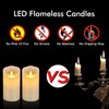 antizer Flameless Candles 6" Set of 2 Ivory Dripless Real