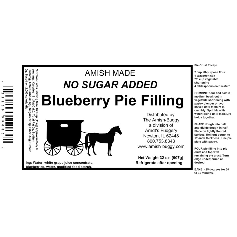 Ready To Use Pie Filling and Topping 32 oz. Jar