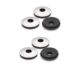 ANSIEDIO EPDM Sealing Washers with Neoprene Coating Stainless Steel for Screws, M4.8 x 14 mm, Pack of 50