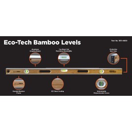 Johnson Level & Tool 48-in Bamboo Level,1611-4800, Black