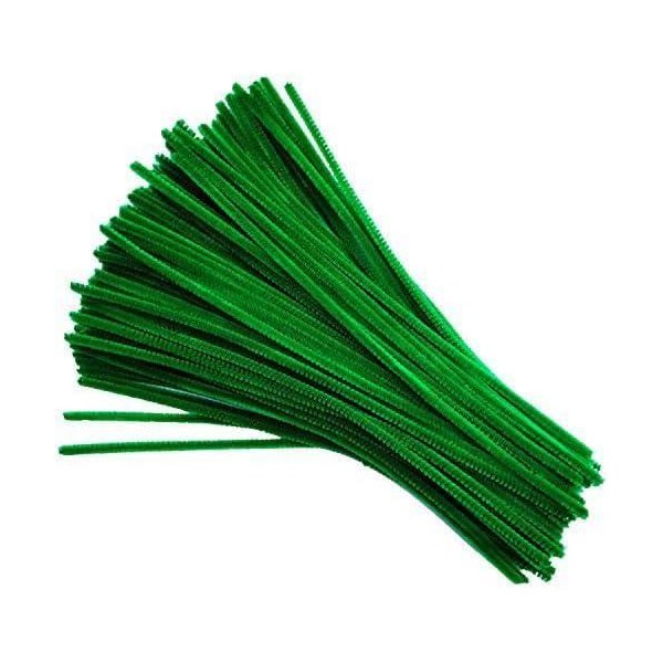 100 count Fuzzy Chenille Stems Pipe Cleaners for Arts and
