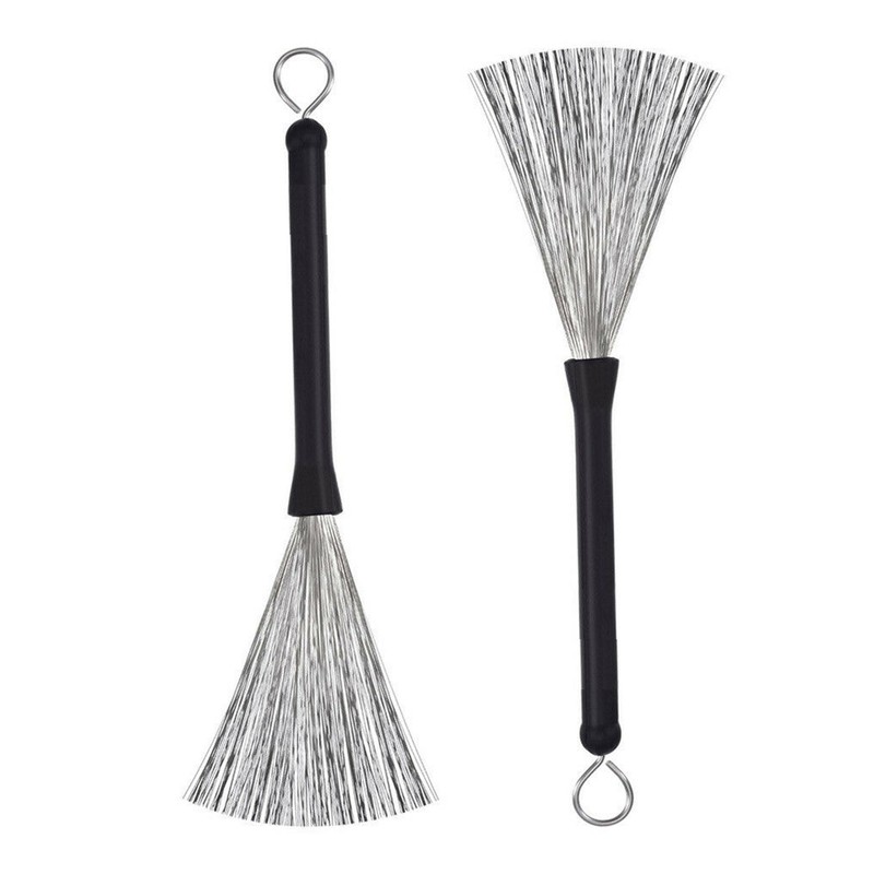 Drumstick Brushes Set Flexible Adjustment Stainless Steel Drum Wire Brushes