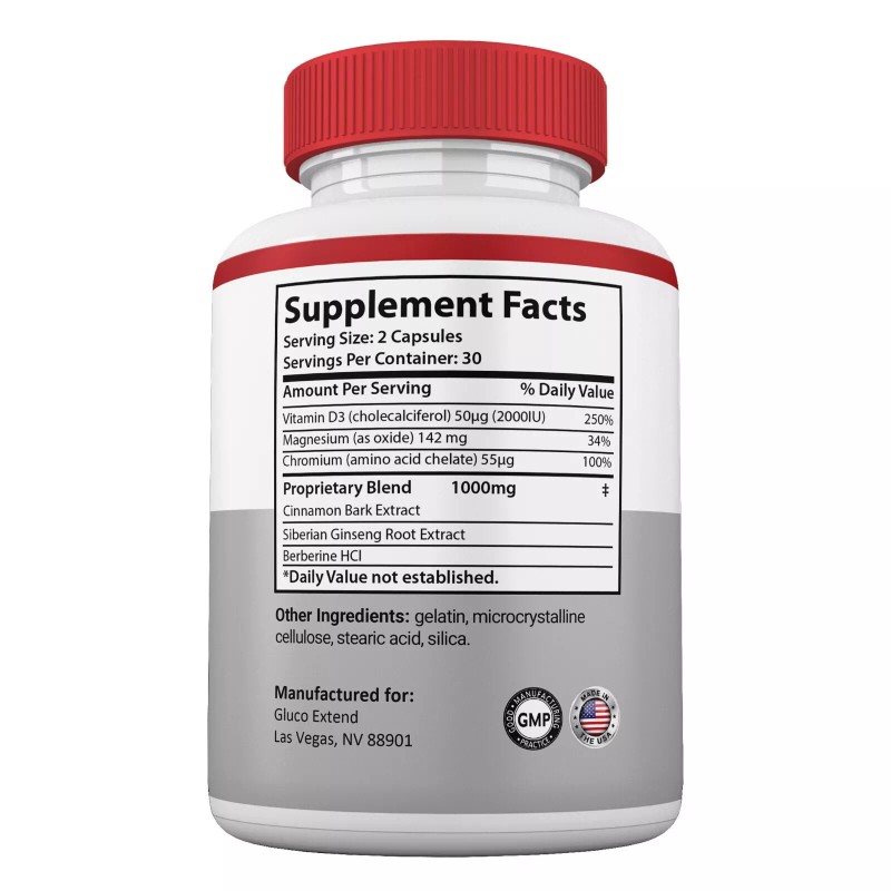 Gluco Extend Capsules Blood Support, GlucoExtend Pills Glyco Support (1