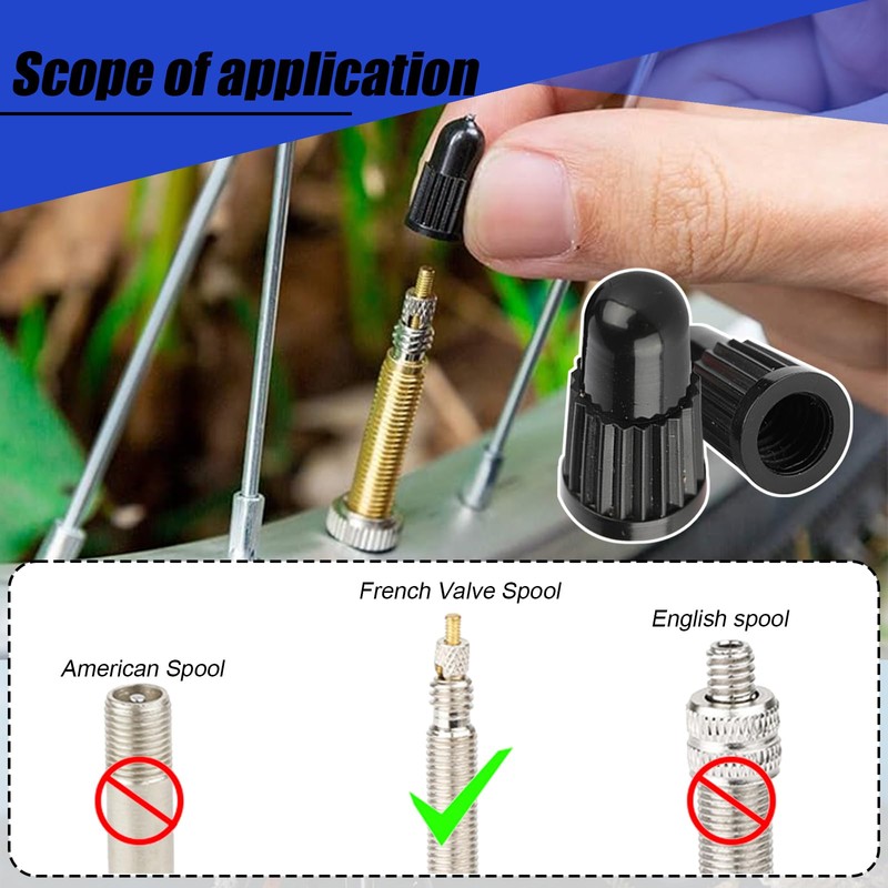 DERJDISF DERJDISF Bicycle Presta Valve - 30Piece Presta Valve Adapter