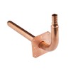 EFIELD 1/2" Pex Copper Stub Out Elbow with Wall Flange,