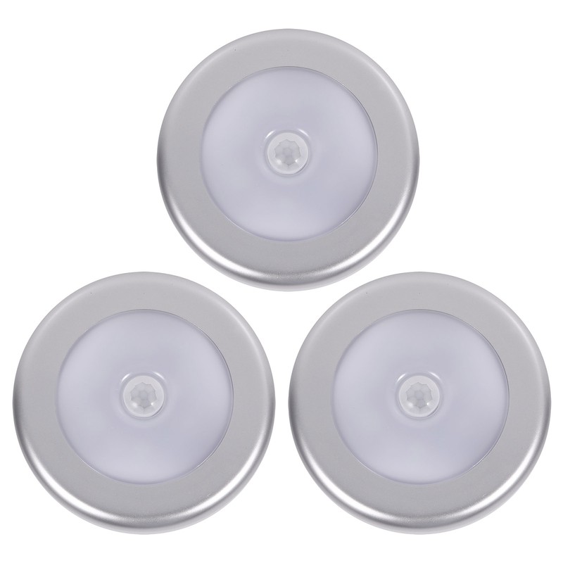 3Pcs Wireless PIR Automatic Motion Sensor Night Light 6 LED
