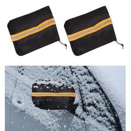 Side Mirror Covers Auto Rearview Protection, 2 Pieces Waterproof Vehicle Side View Mirror Cover Exterior Rear View Accessories Car Accessories with Drawstrings for Car Vehicle Winter